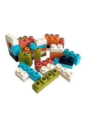 Kids rubber-like building blocks